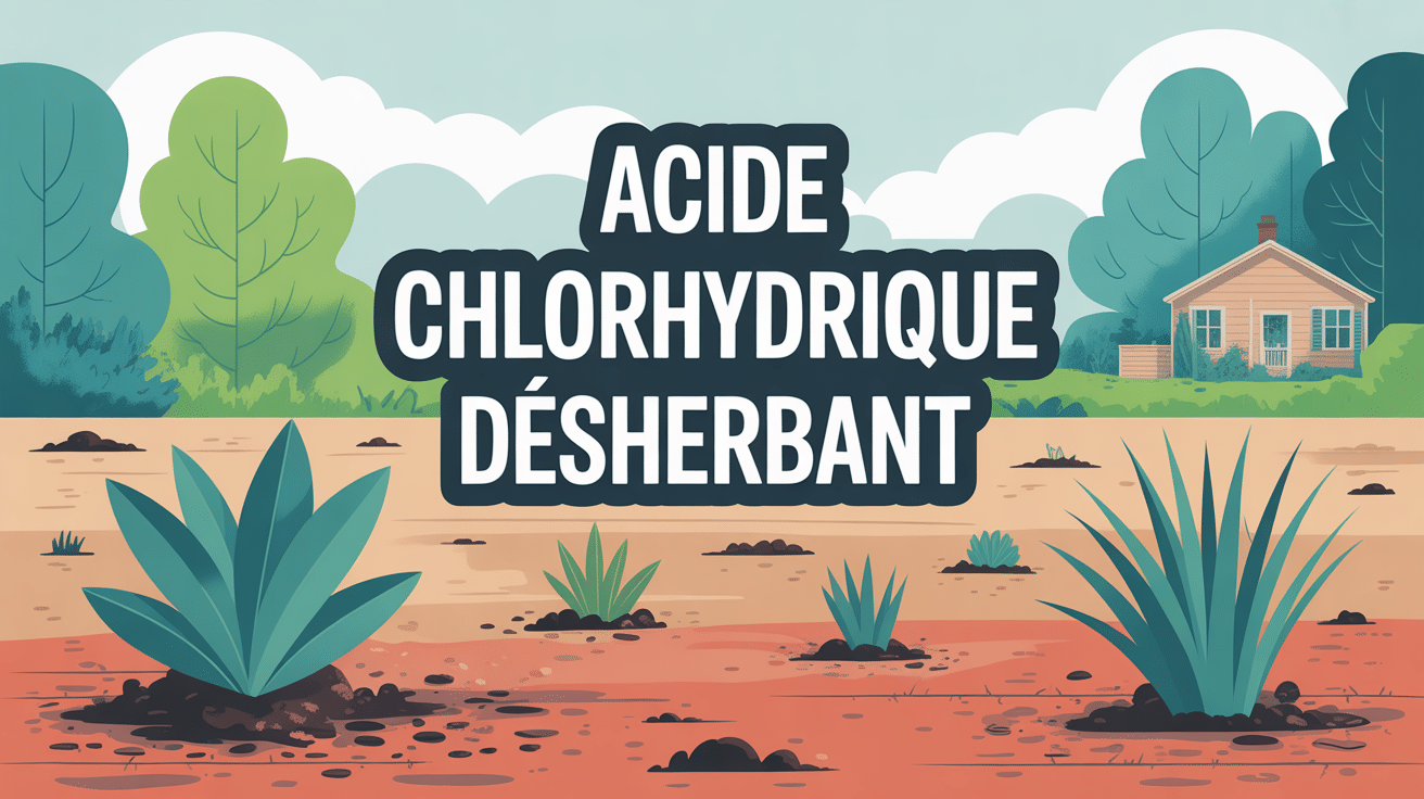 Dangers de l'acide chlorhydrique désherbant sur jardin