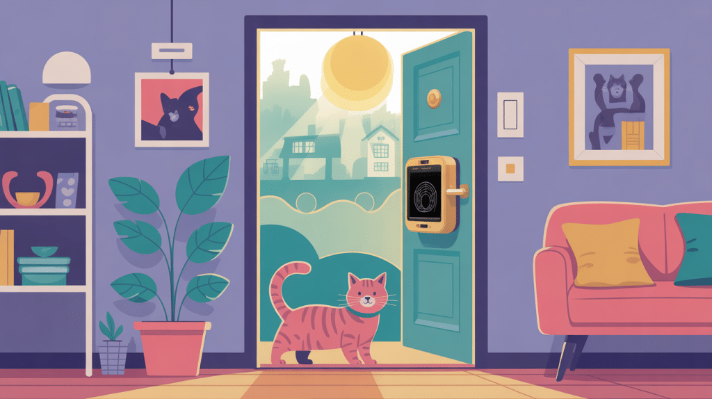 chatière programmable électronique chat porte moderne