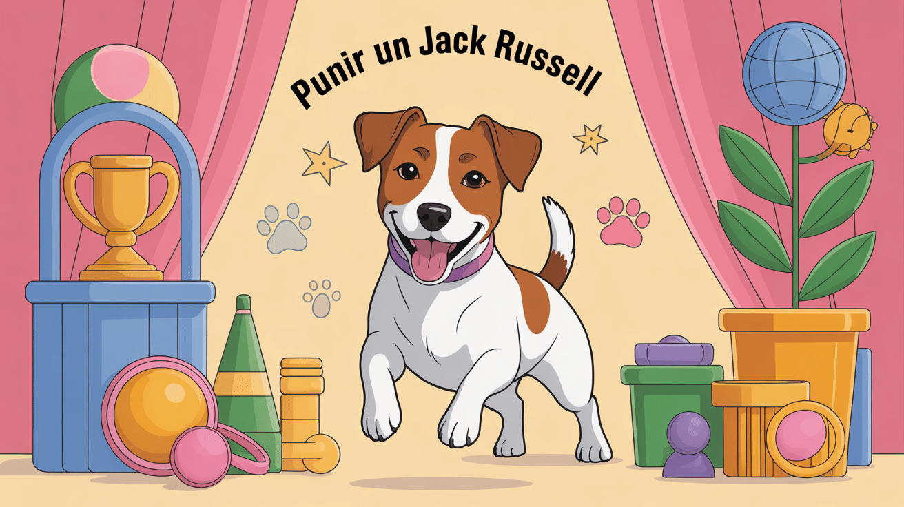 comment punir un jack russel illustration positive
