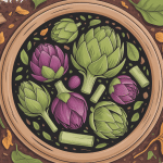 Compost artichaut feuilles tiges matières sèches