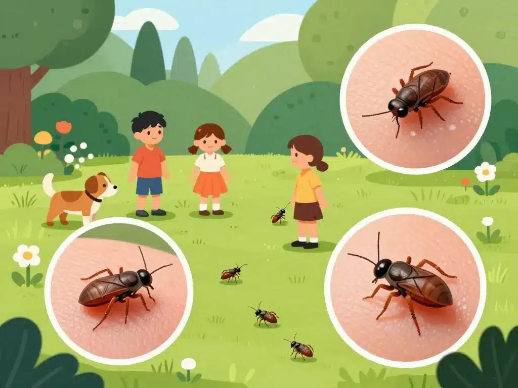 illustration puce de jardin risques humains animaux