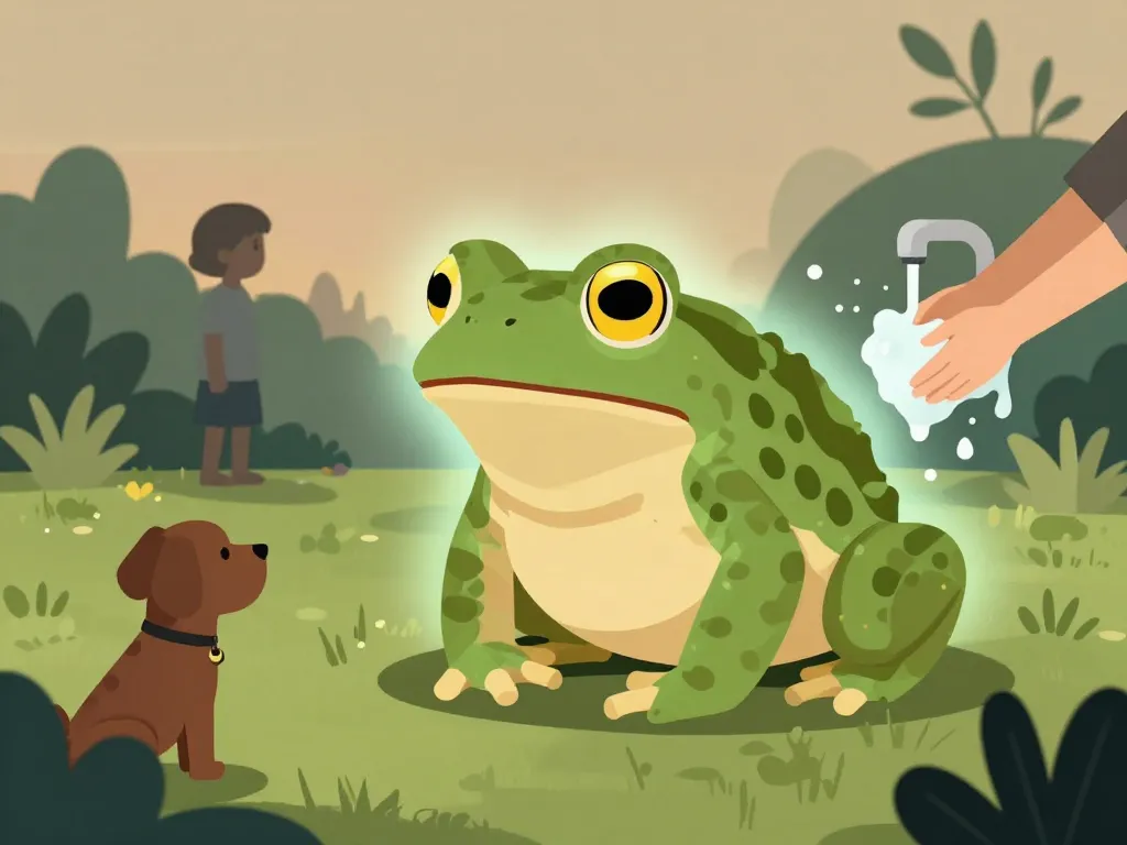 editorial illustration danger toxicité crapaud jardin crotte de crapaud