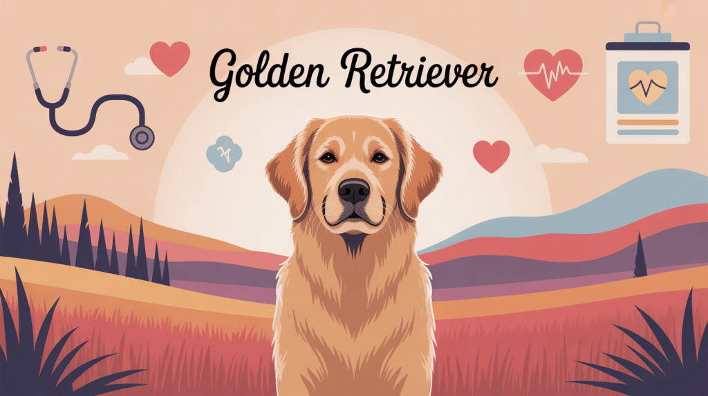 illustration de quoi meurt un golden retriever santé longévité