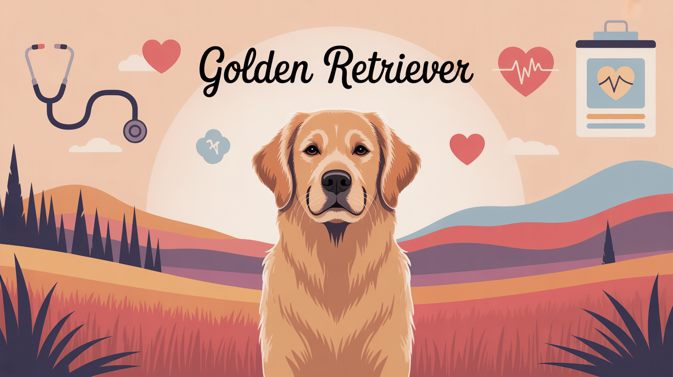 illustration de quoi meurt un golden retriever santé longévité