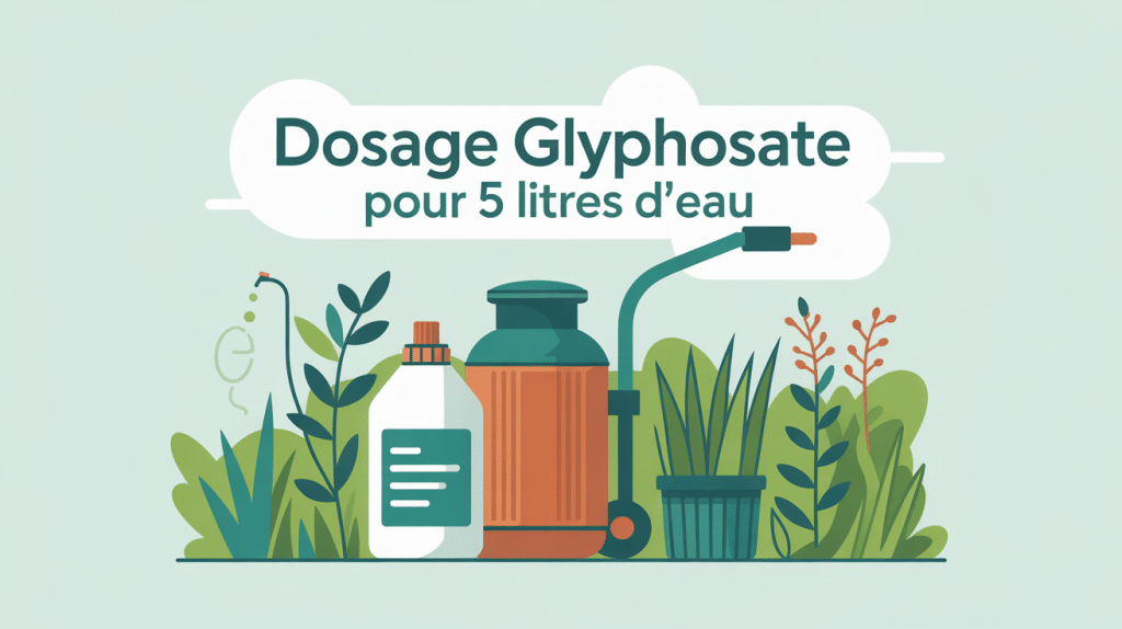 dosage glyphosate pour 5 l d'eau pulvérisateur jardin