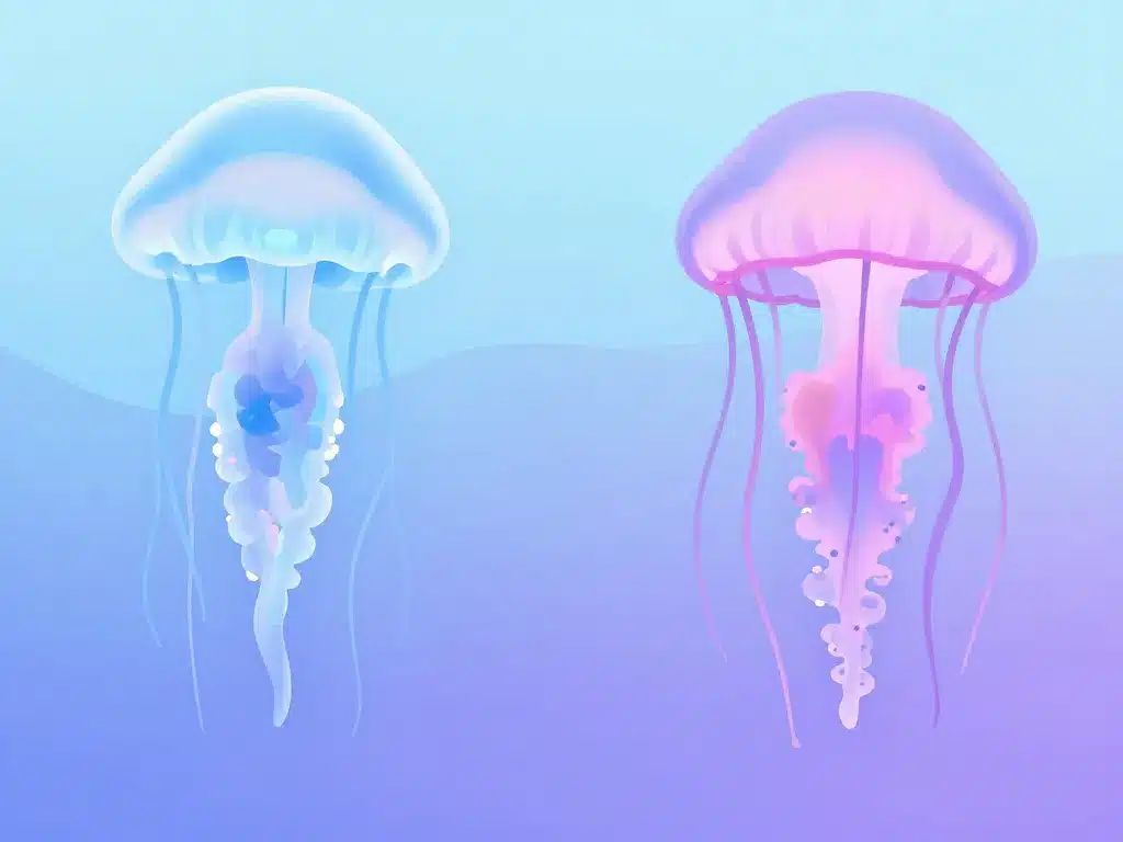 fausse meduse marine organismes et vraie meduse differences