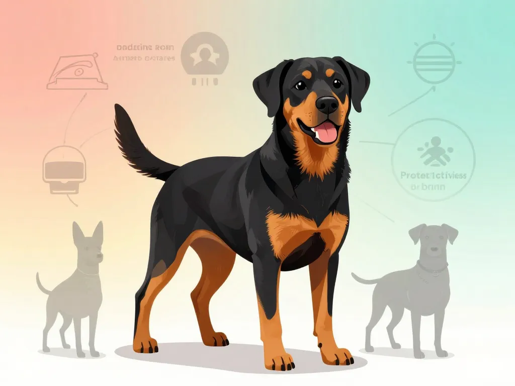 labrador croisé beauceron traits physiques comportement