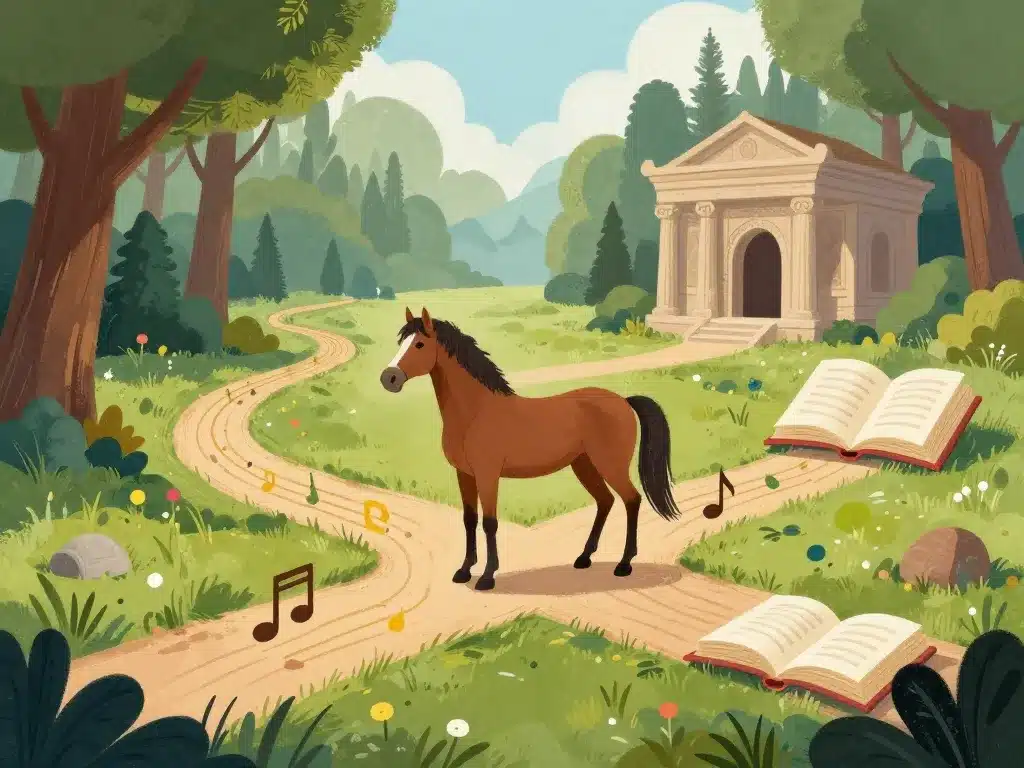 Illustration inspirations nom de cheval