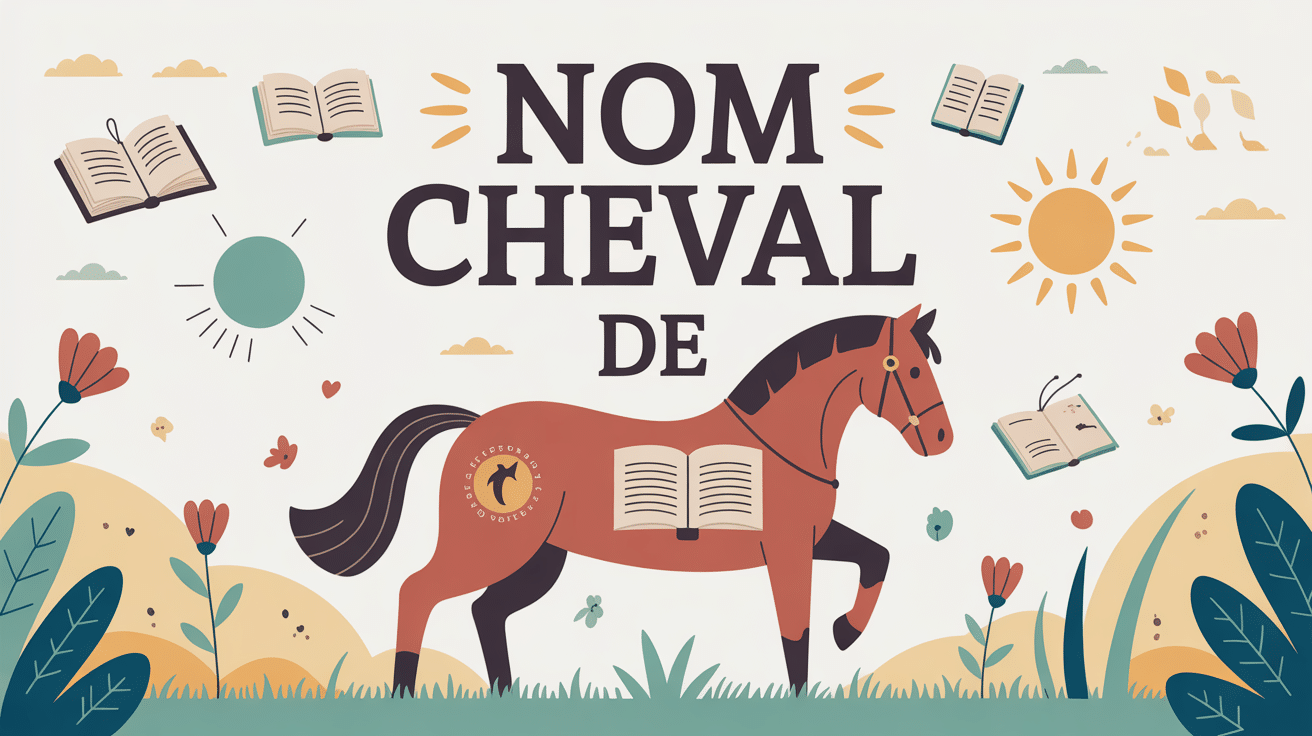 Illustration nom de cheval et créativité