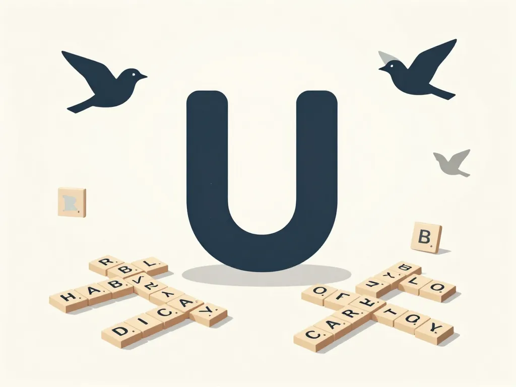 oiseau u jeux lettres scrabble croisés