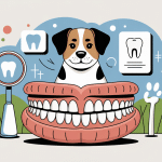 illustration os de seiche chien santé dents vigilance