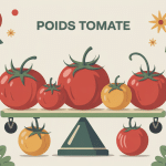 illustration poids tomate différentes variétés