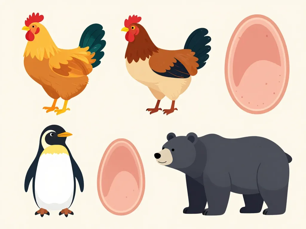 quel animal a toujours la peau noire a l'âge adulte illustration comparatif animaux