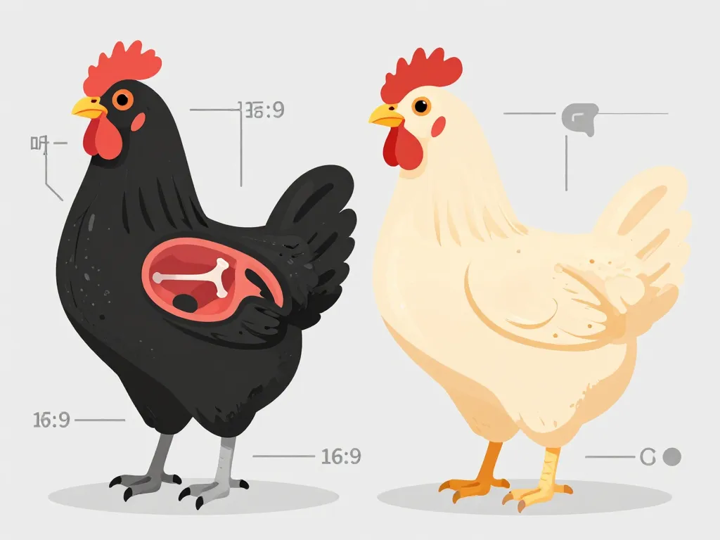 quel animal a toujours la peau noire a l'âge adulte diagramme poule silkie peau noire
