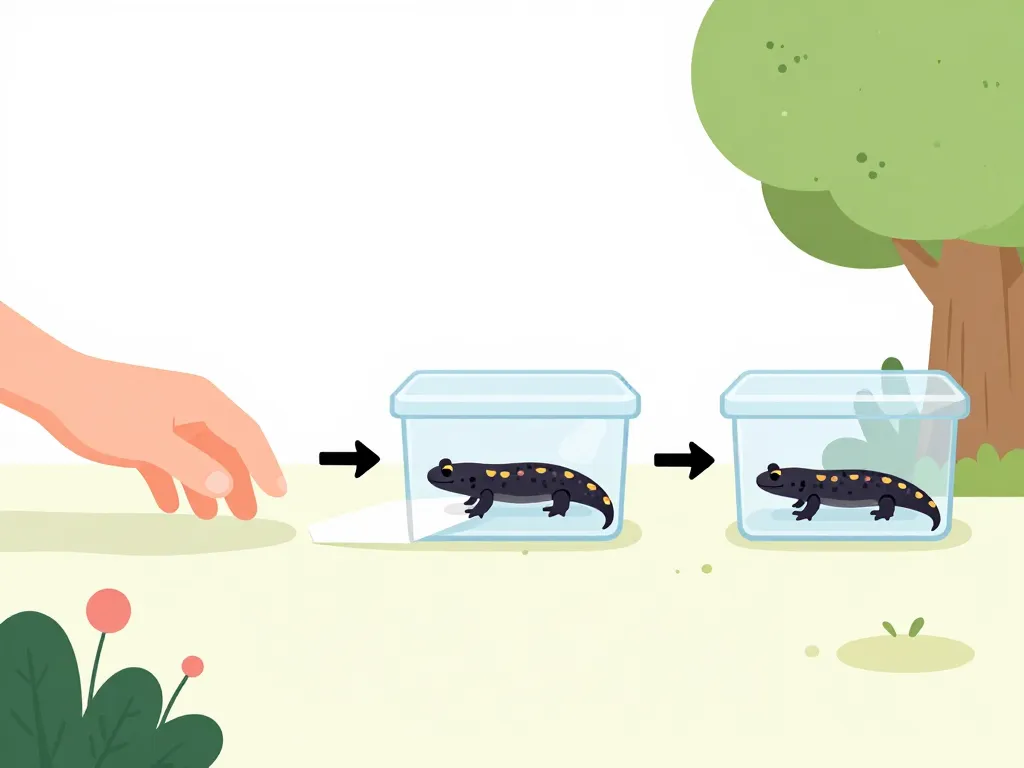 salamandre dans la maison capture et relâche respectueux