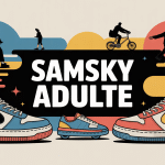 Visuel stylisé Samsky adulte baskets et équipement mobilité urbaine