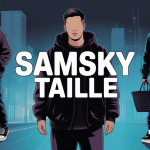 Illustration de Samsky taille style streetwear silhouette urbaine