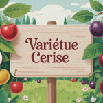 Illustration variétés cerise verger jardin