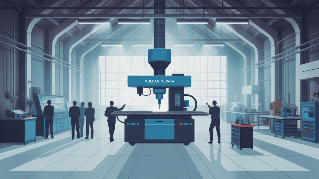 vulcan nepata machine industrielle en atelier moderne