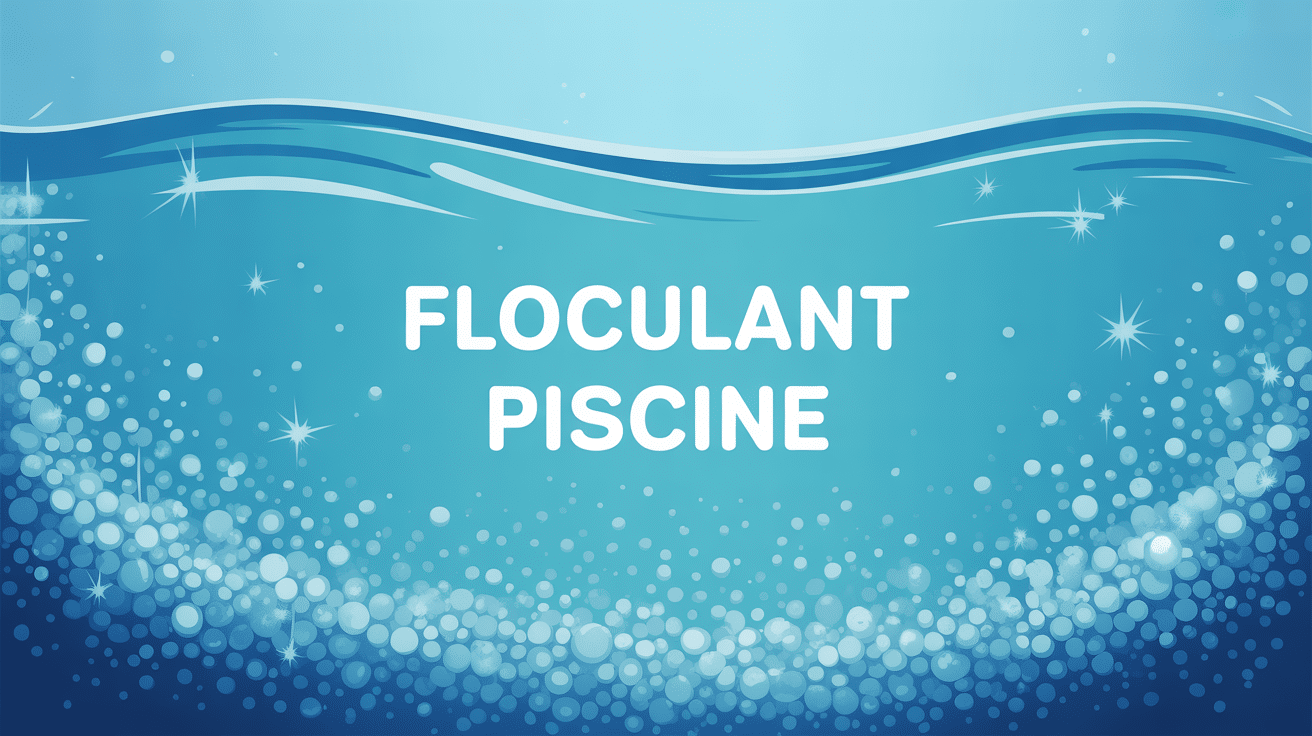 A quoi sert le floculant piscine : eau claire piscine illustration