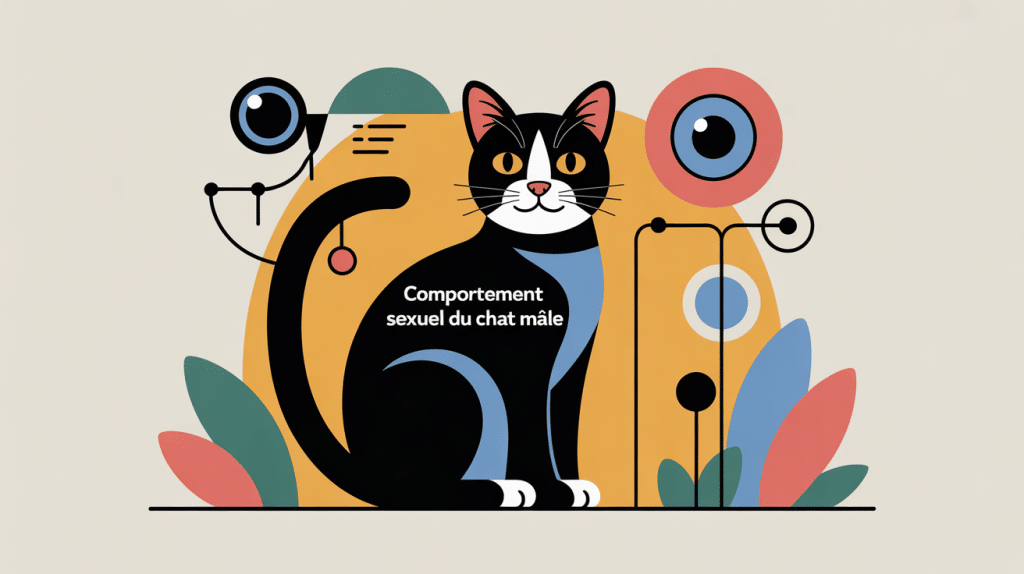 Chat zizi, comportement sexuel du chat mâle, illustration centrale SEO