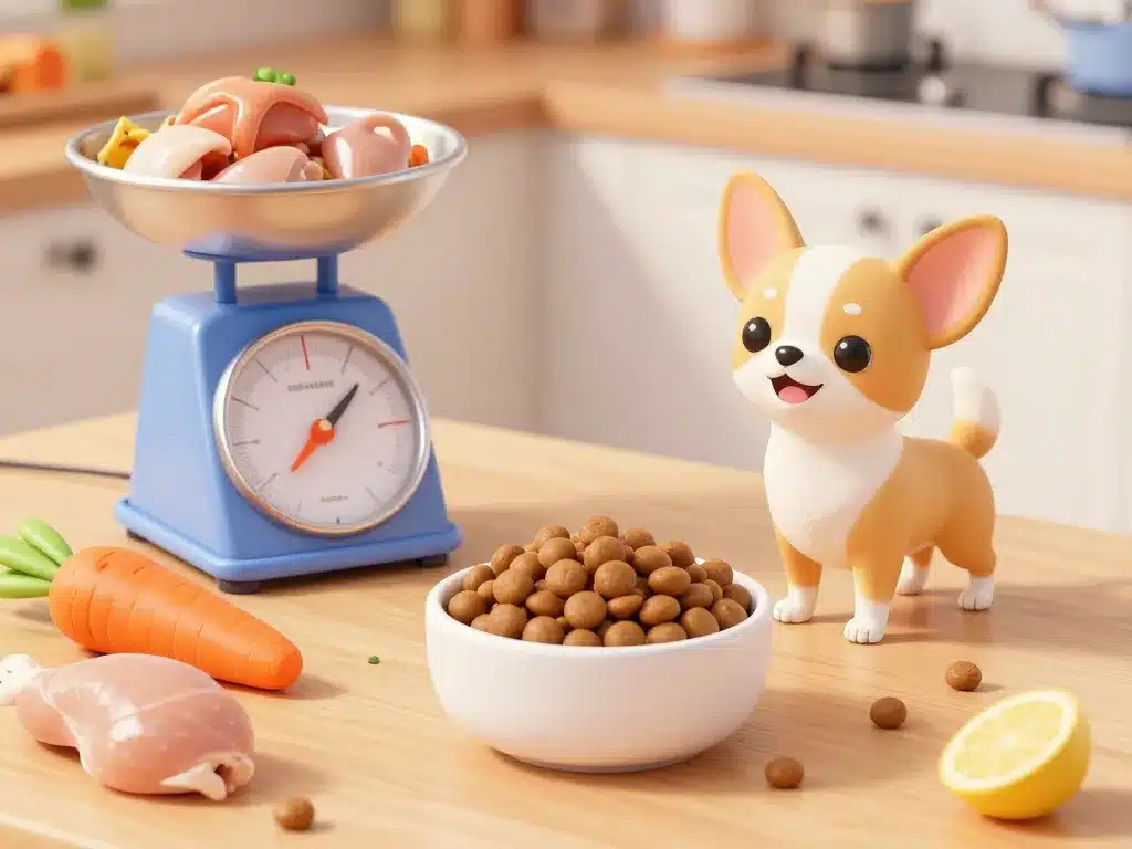 ration saine chihuahua obese croquettes