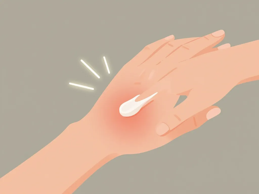 application crème cicales sur irritation