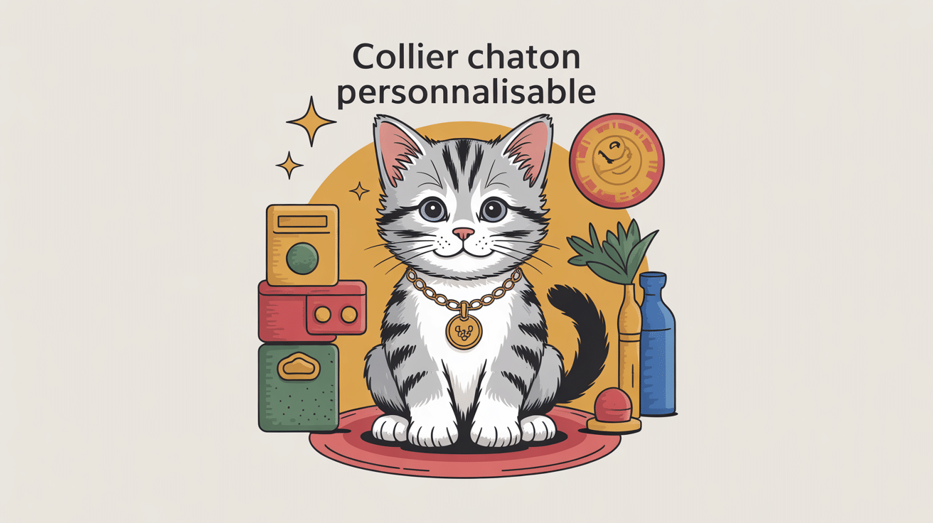 collier chaton personnalisable élégant sécurité et personnalisation
