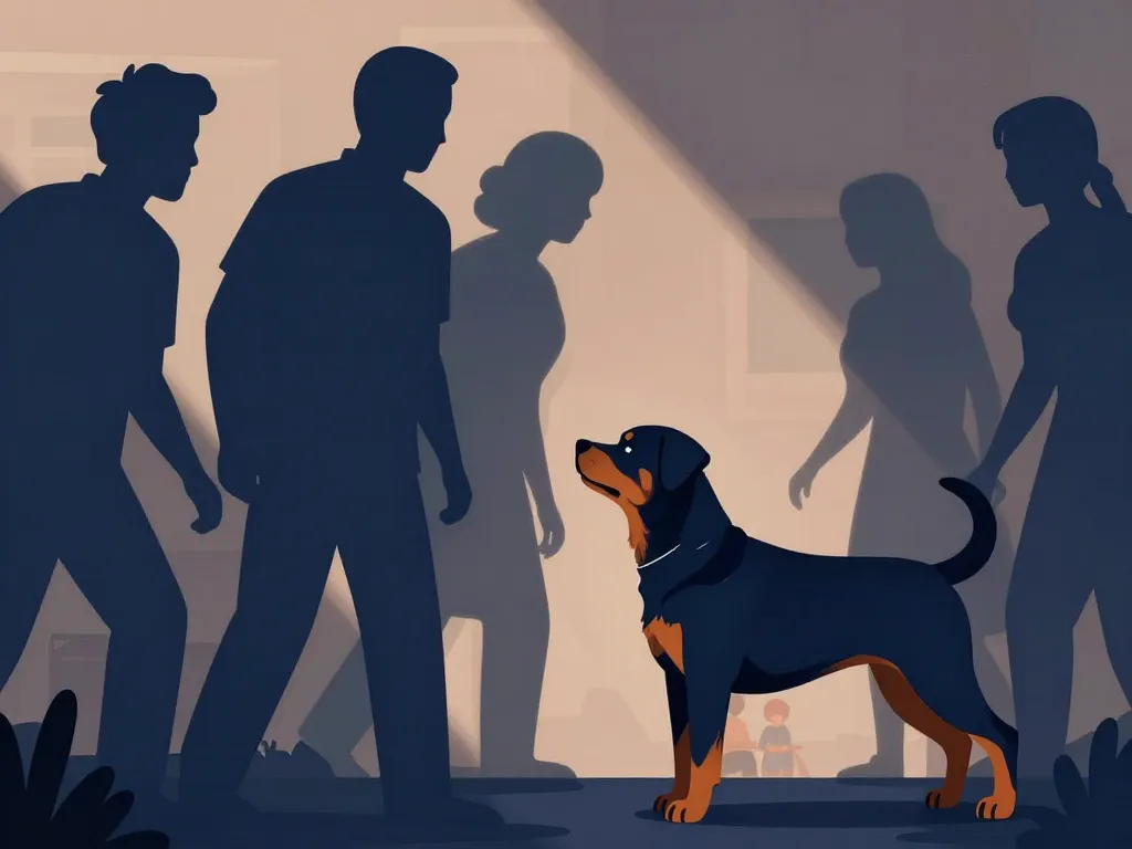 Illustration rottweiler méchant peur ou réalité