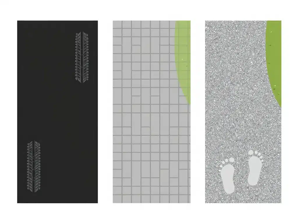 daniel moquet prix au m2 différences enrobé pavés graviers