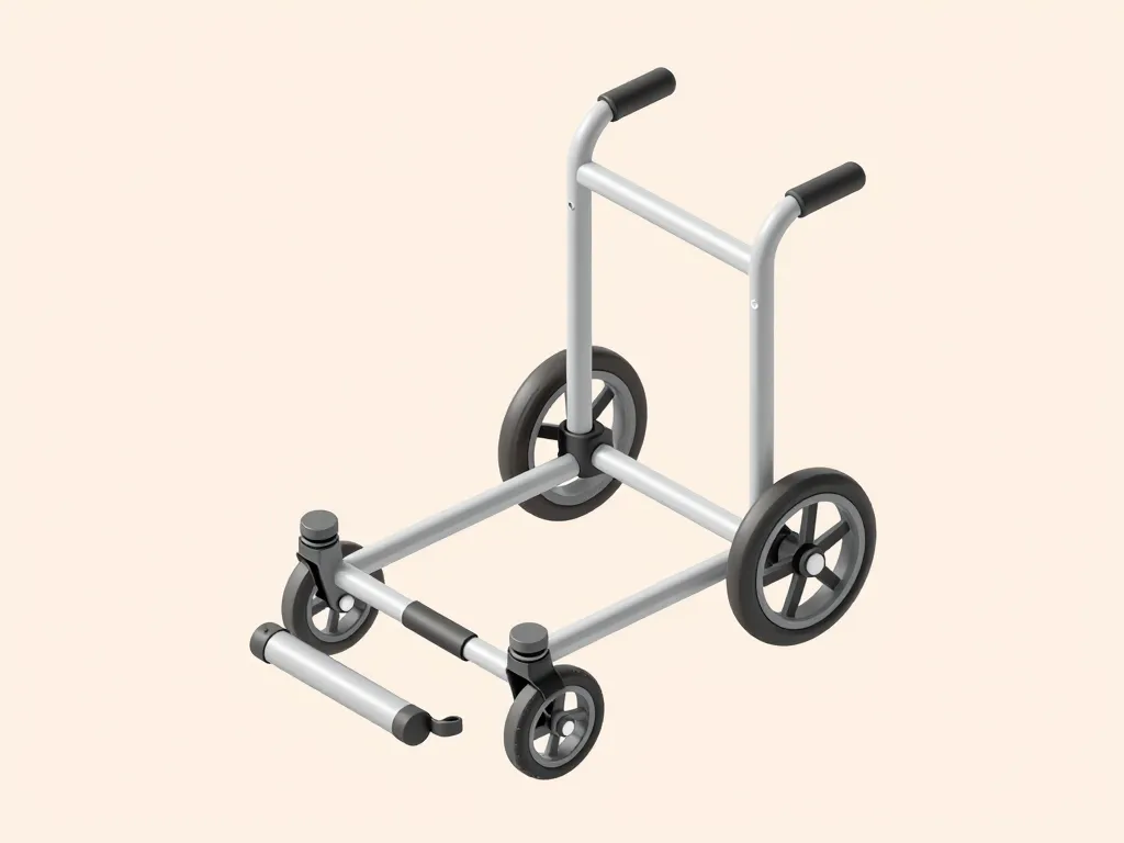 Fabriquer un chariot pour chien paralysé train arrière étapes construction diagramme