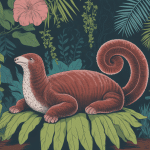 grosse chenille dans un jardin en pleine nature