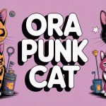Illustration de chats punk Ora Punk Cat en style crypto art