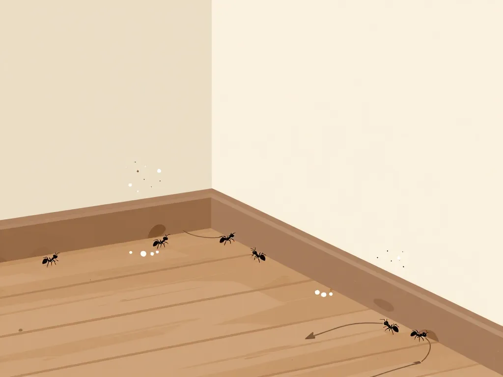 Illustration zones maison fourmis oeufs nid