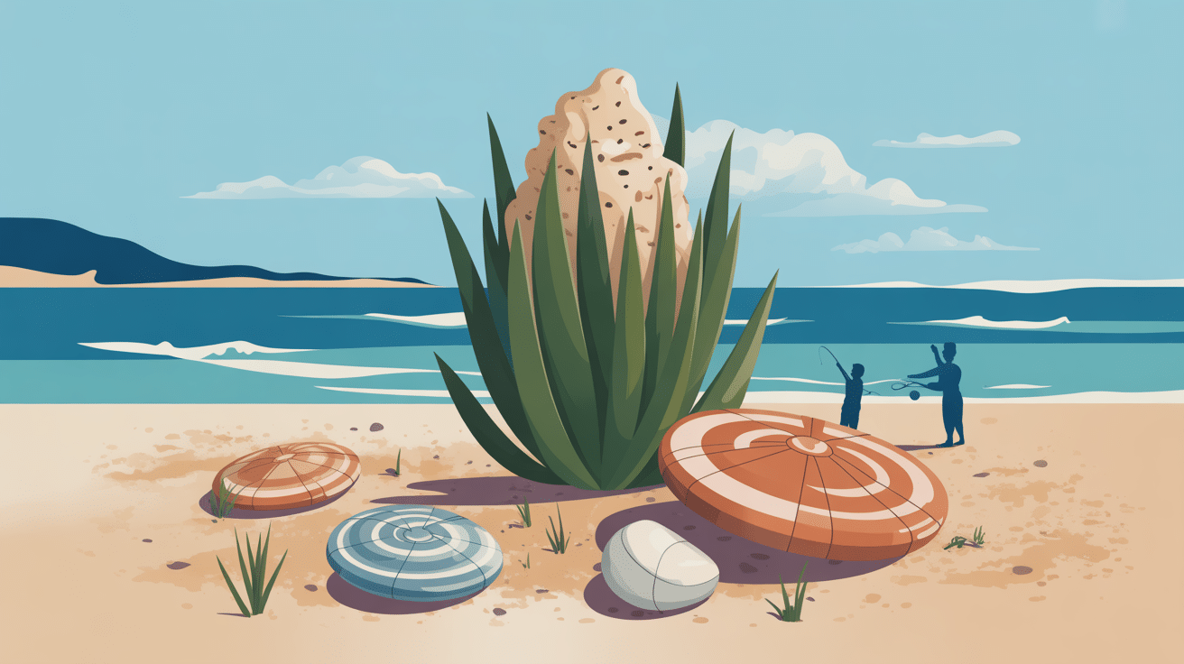 illustration passe pierre plante jeu pêche