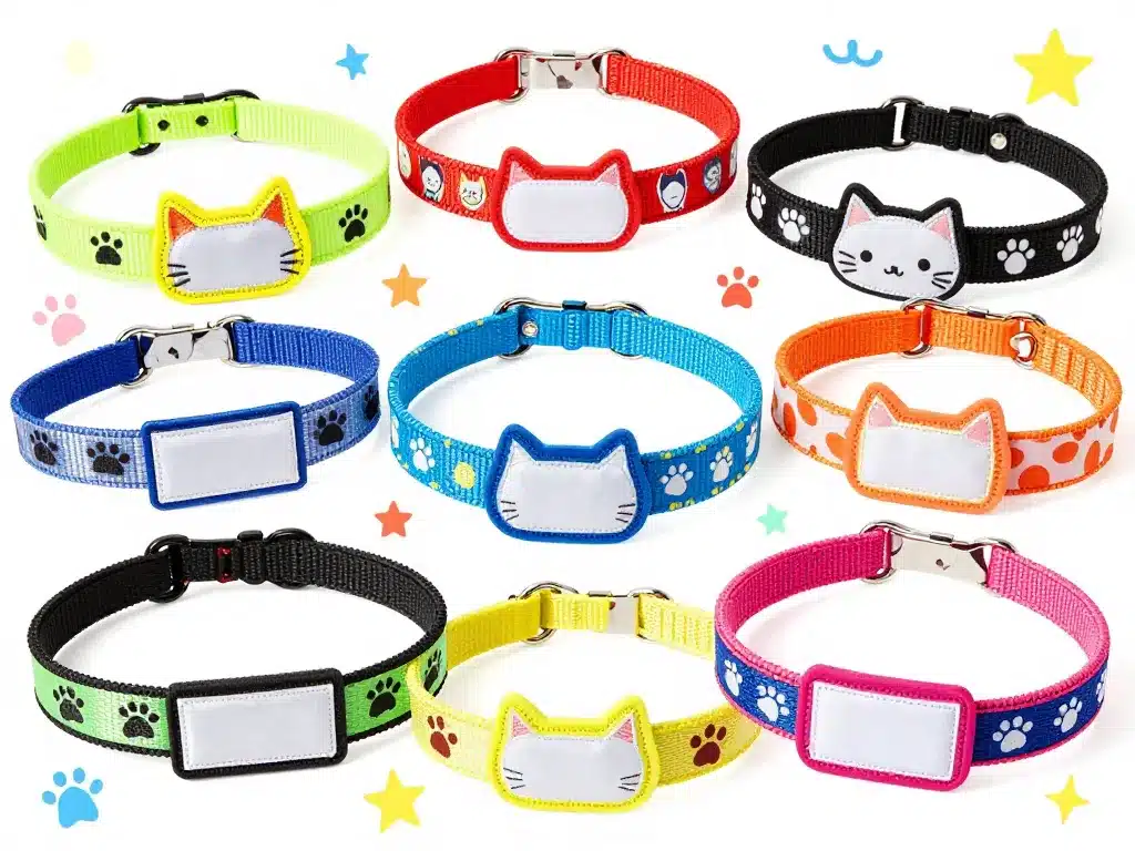 collier chaton personnalisable personnalisé couleurs et motifs