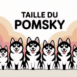 Illustration pomsky taille différentes
