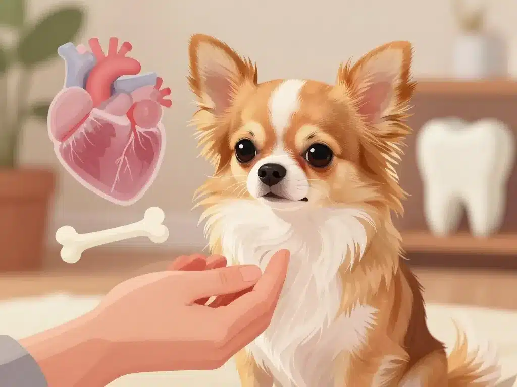 maladies durée de vie d'un chihuahua poil long illustration