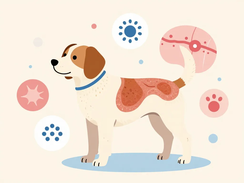 Psoriasis chien illustration symptômes différences autres maladies
