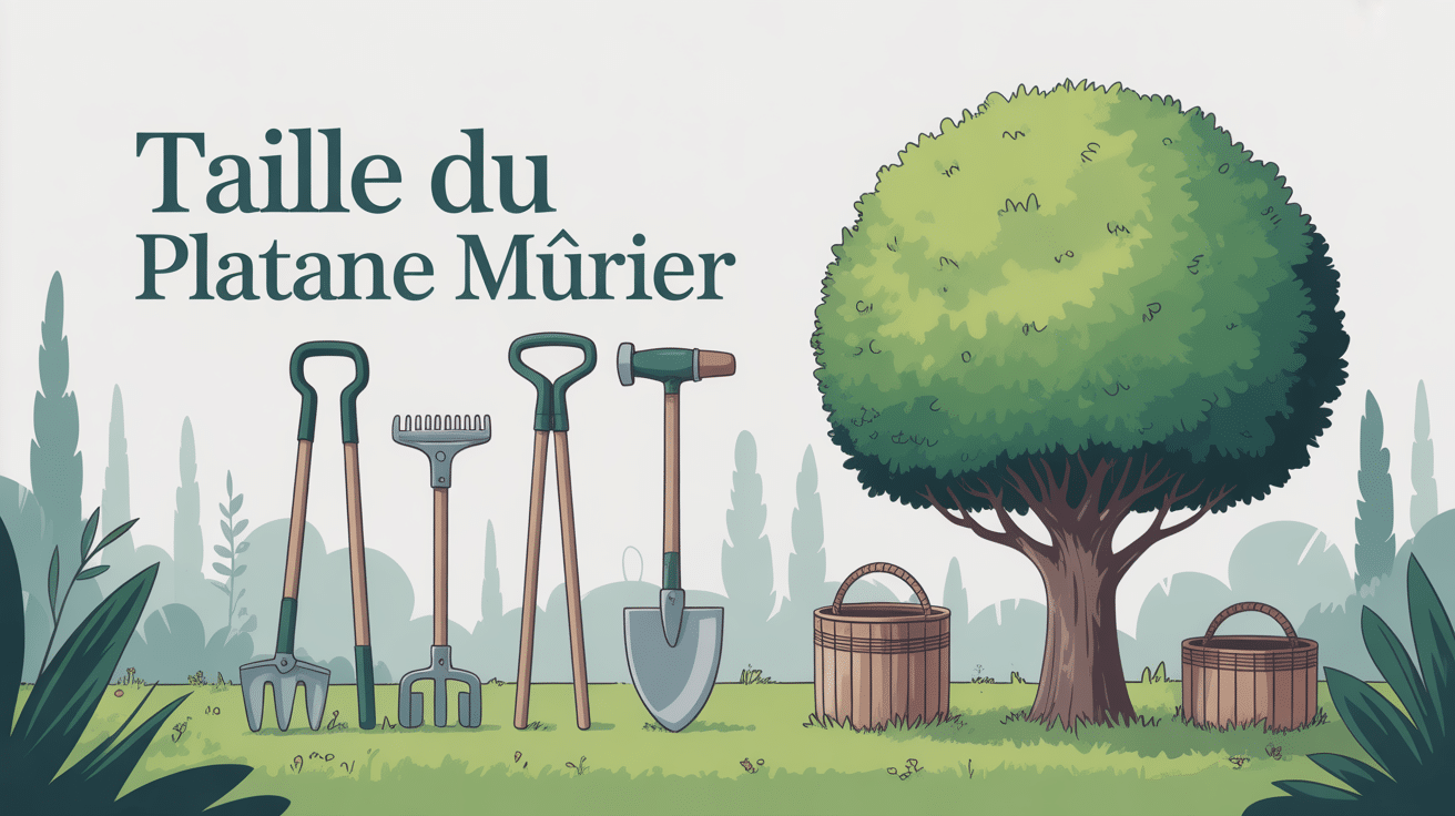 Quand tailler un platane murier, illustration jardin printanier
