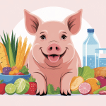 Que mange un cochon, alimentation saine illustrée