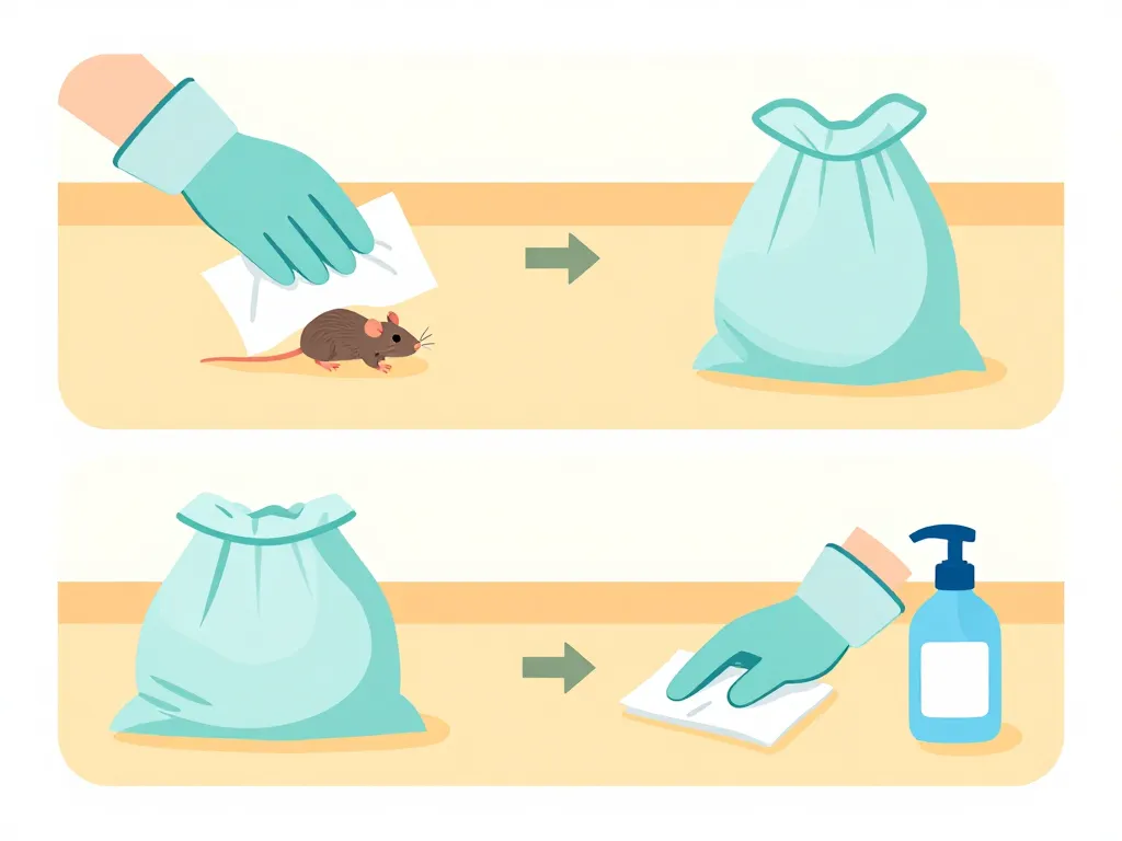 élimination et nettoyage après rat mort