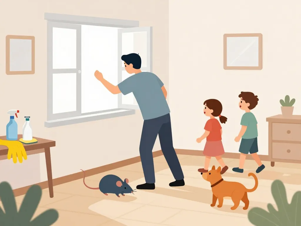 réaction sécurisée rat mort maison