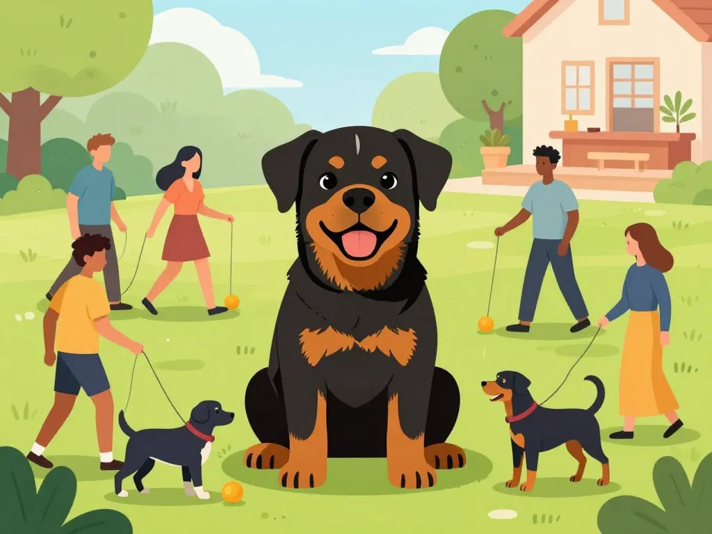 Rottweiler méchant et bonnes pratiques d’éducation