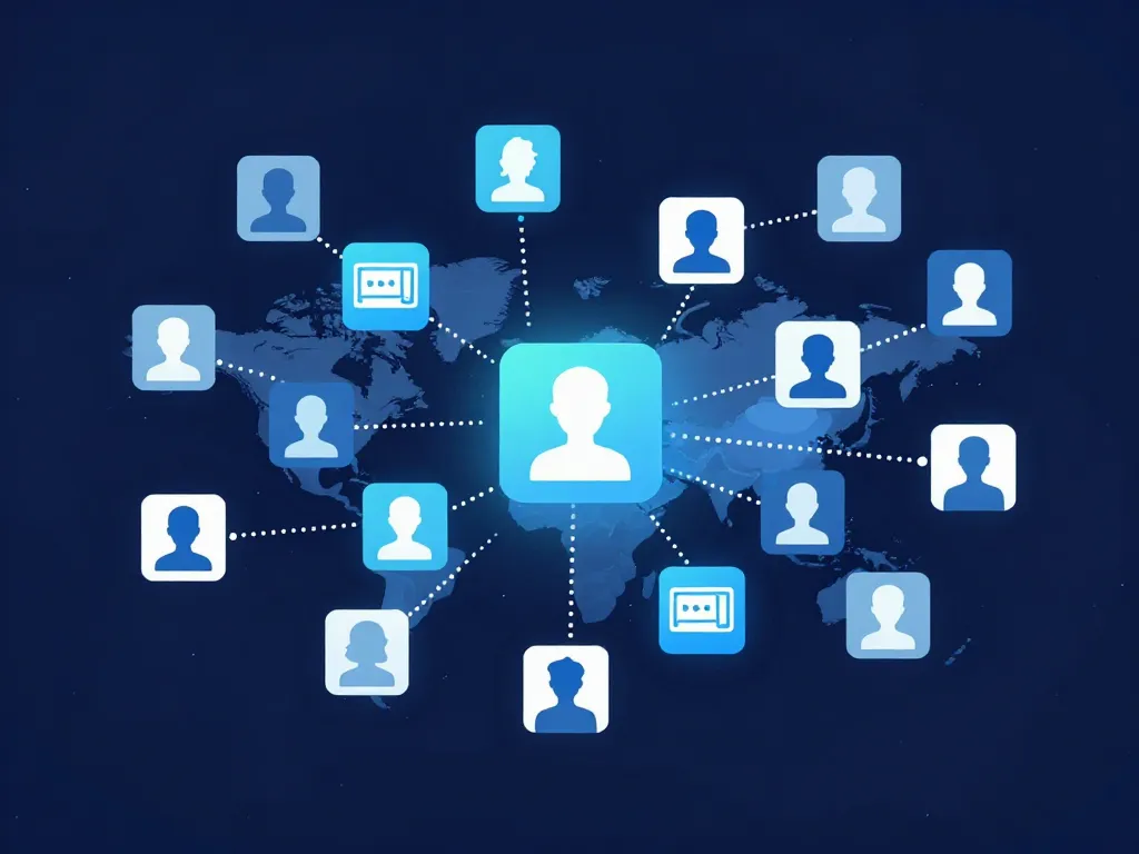 illustration réseau profils flottants samskies