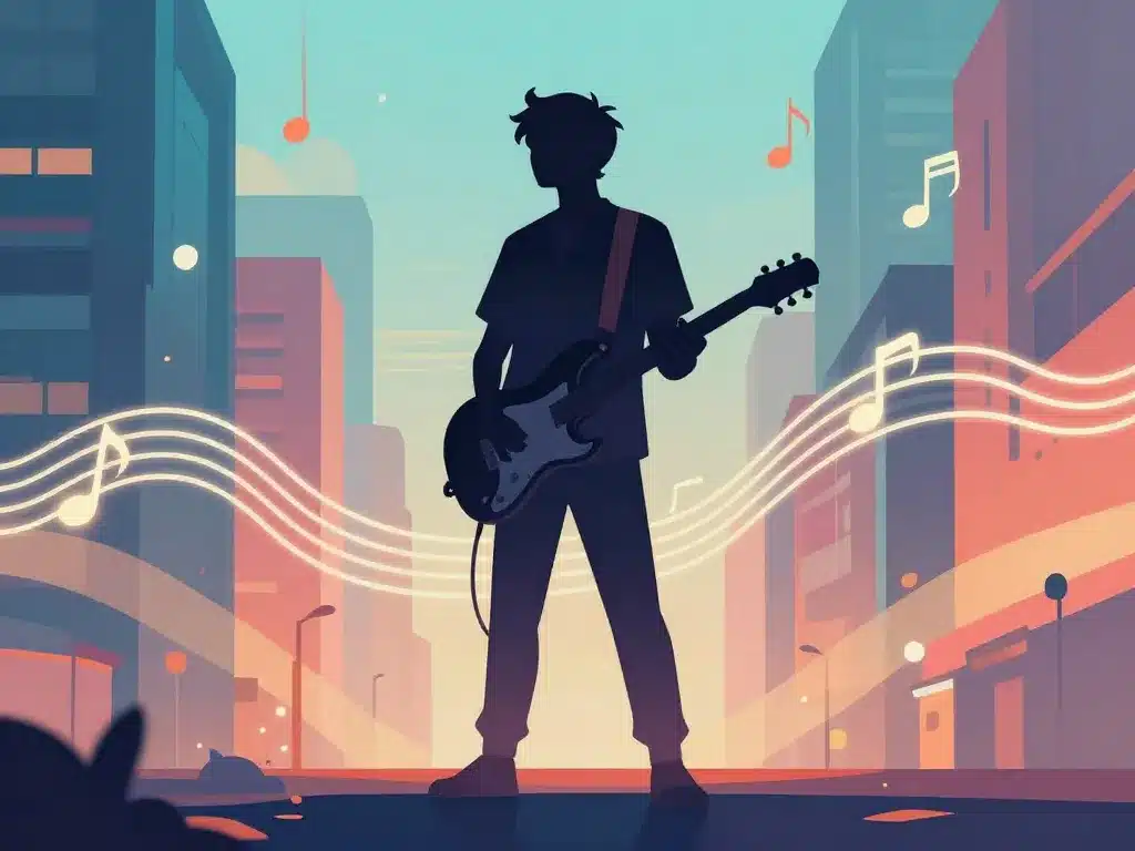 Samsky jeune musicien univers urbain coloré