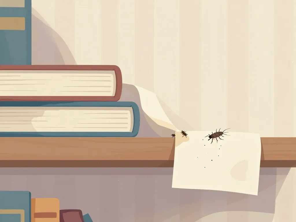 signes de poisson d'argent larve sur livres et textiles