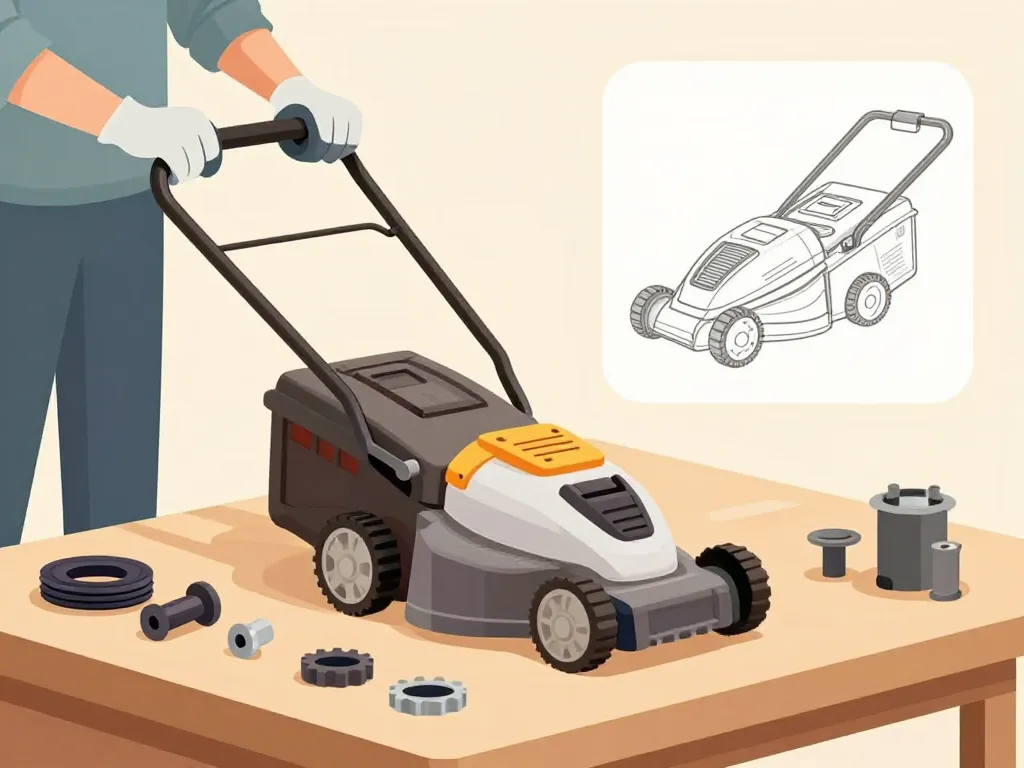 Tondeuse Wolf PBT 46 schéma éclaté réparation entretien