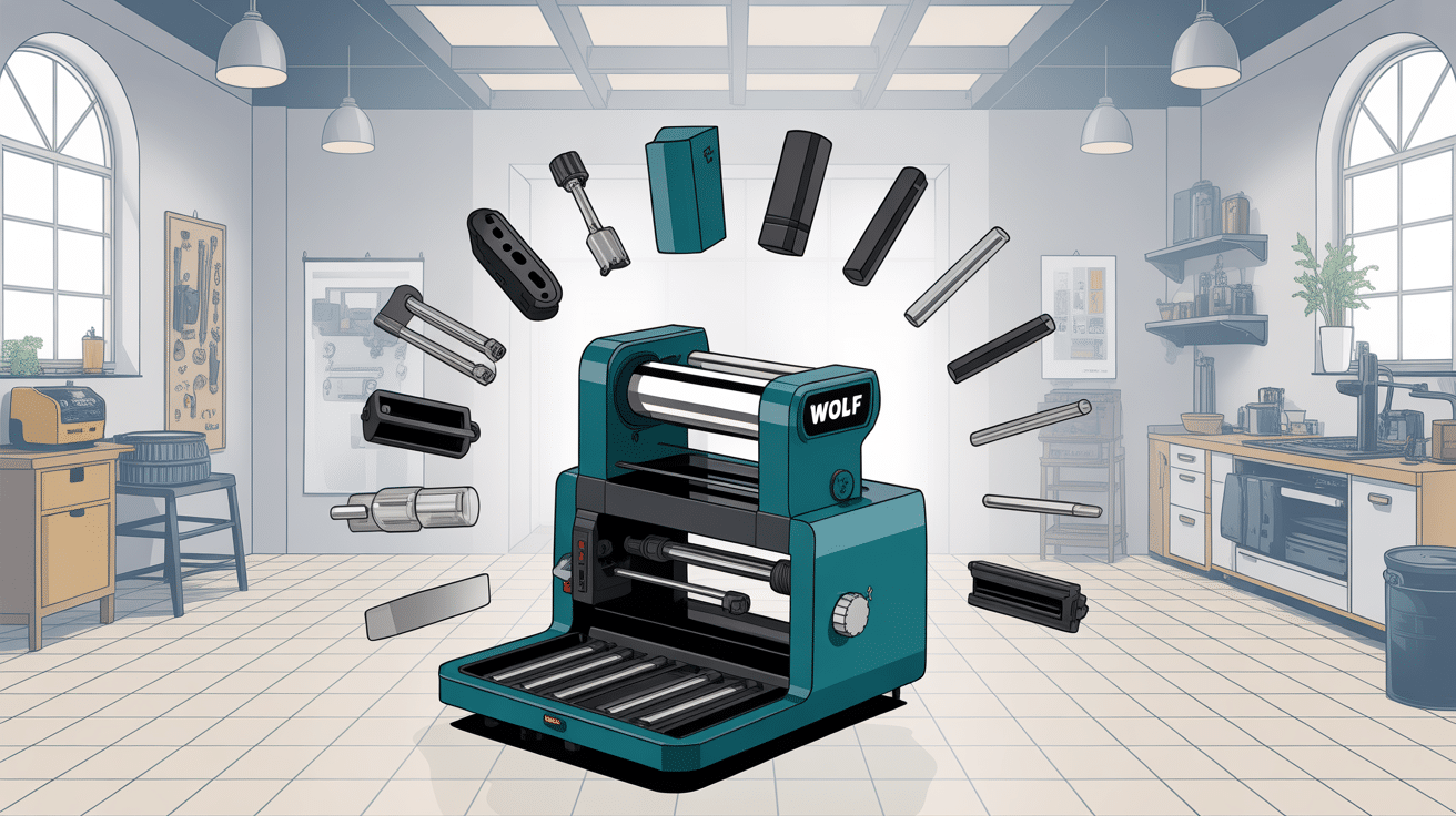 Tondeuse Wolf PBT 46 schéma éclaté illustration détaillée