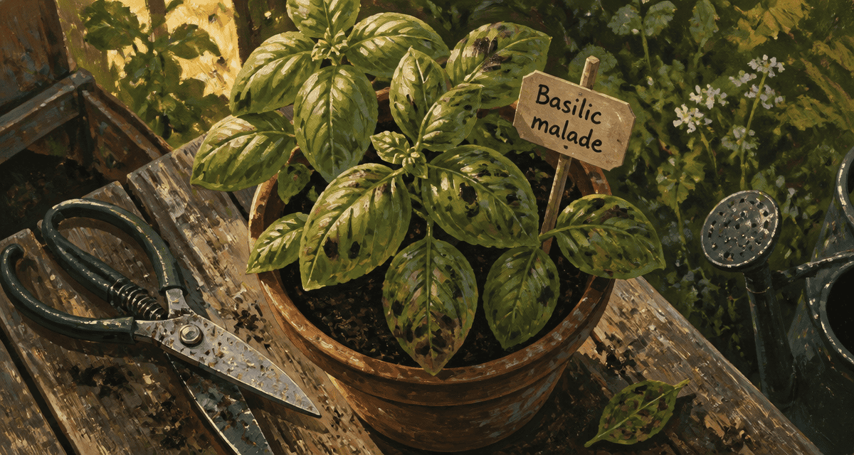basilic feuilles noires pot jardin